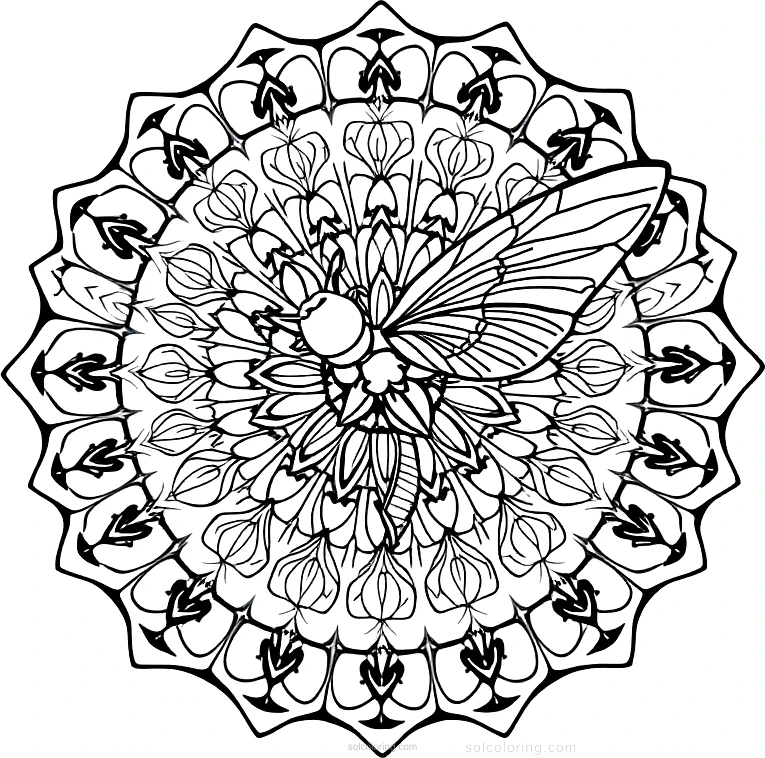 Cricket coloring page for kids
