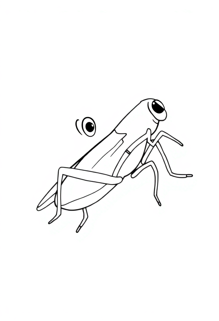 Cricket coloring pages
