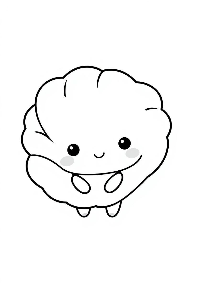Croissant coloring page, free printable