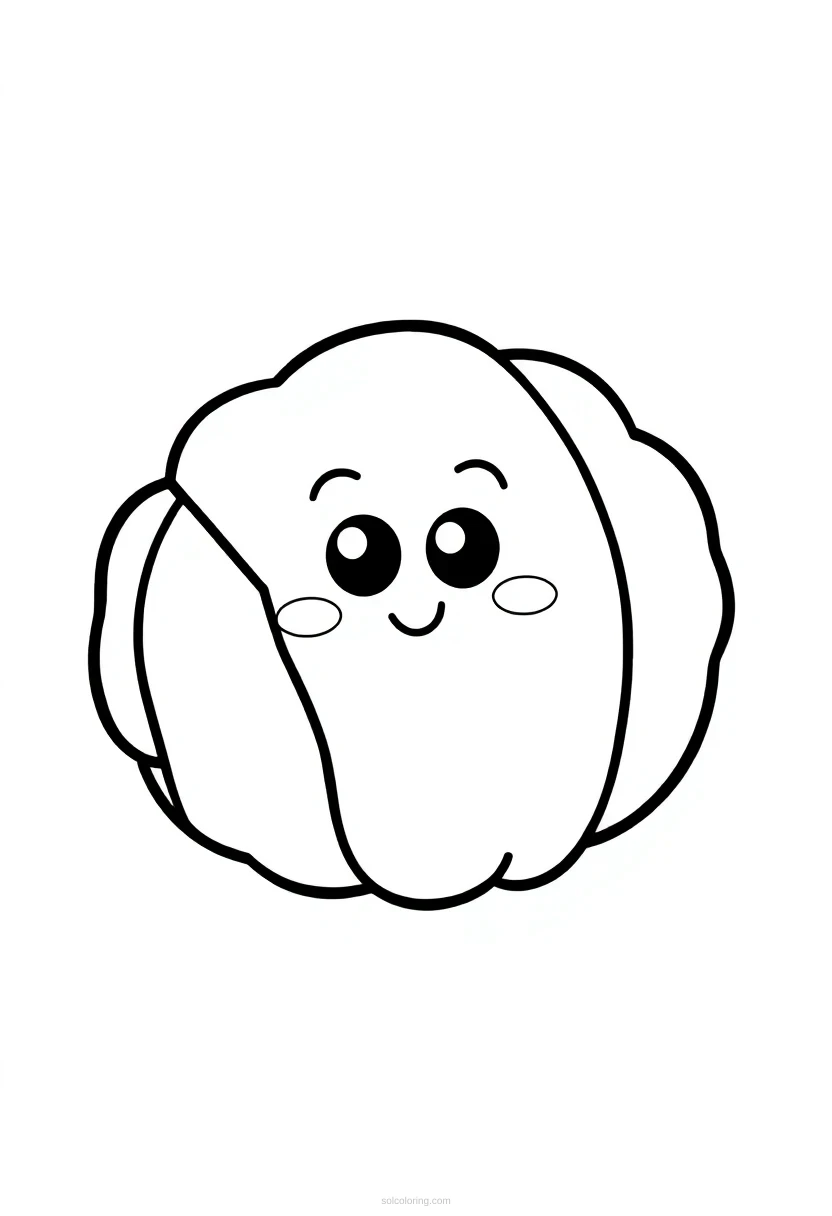 Croissant coloring page for kids