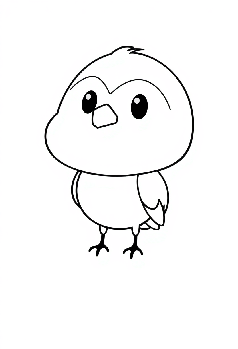 Crow coloring page, free printable standard style for kids and adults