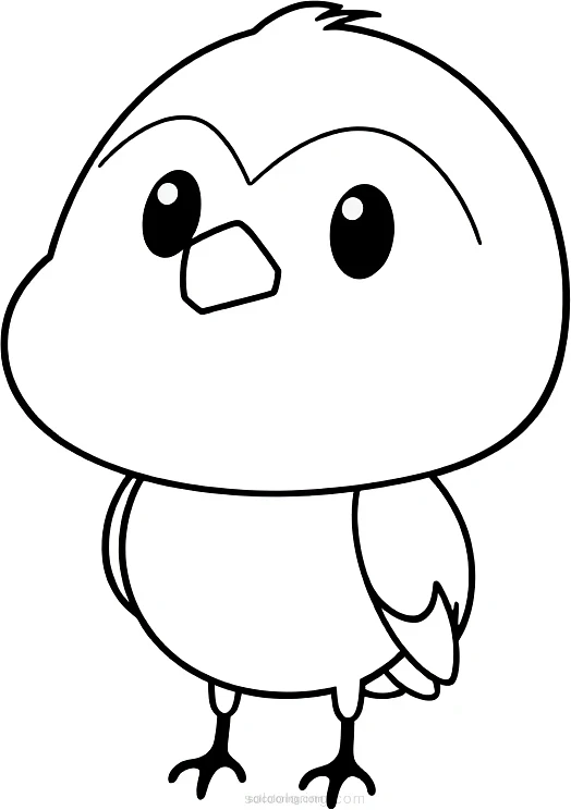 Crow coloring page for kids
