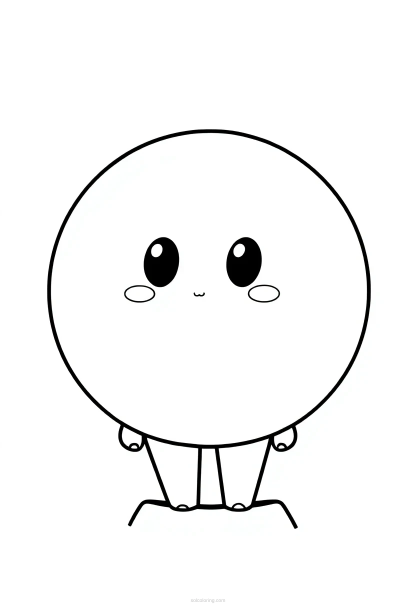 Crystal Ball coloring page for kids
