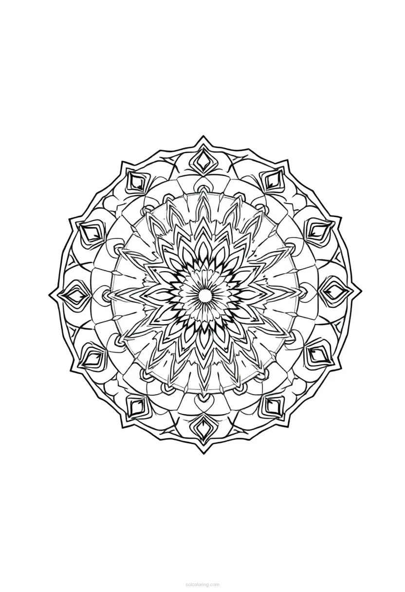 Crystal Ball coloring page for kids
