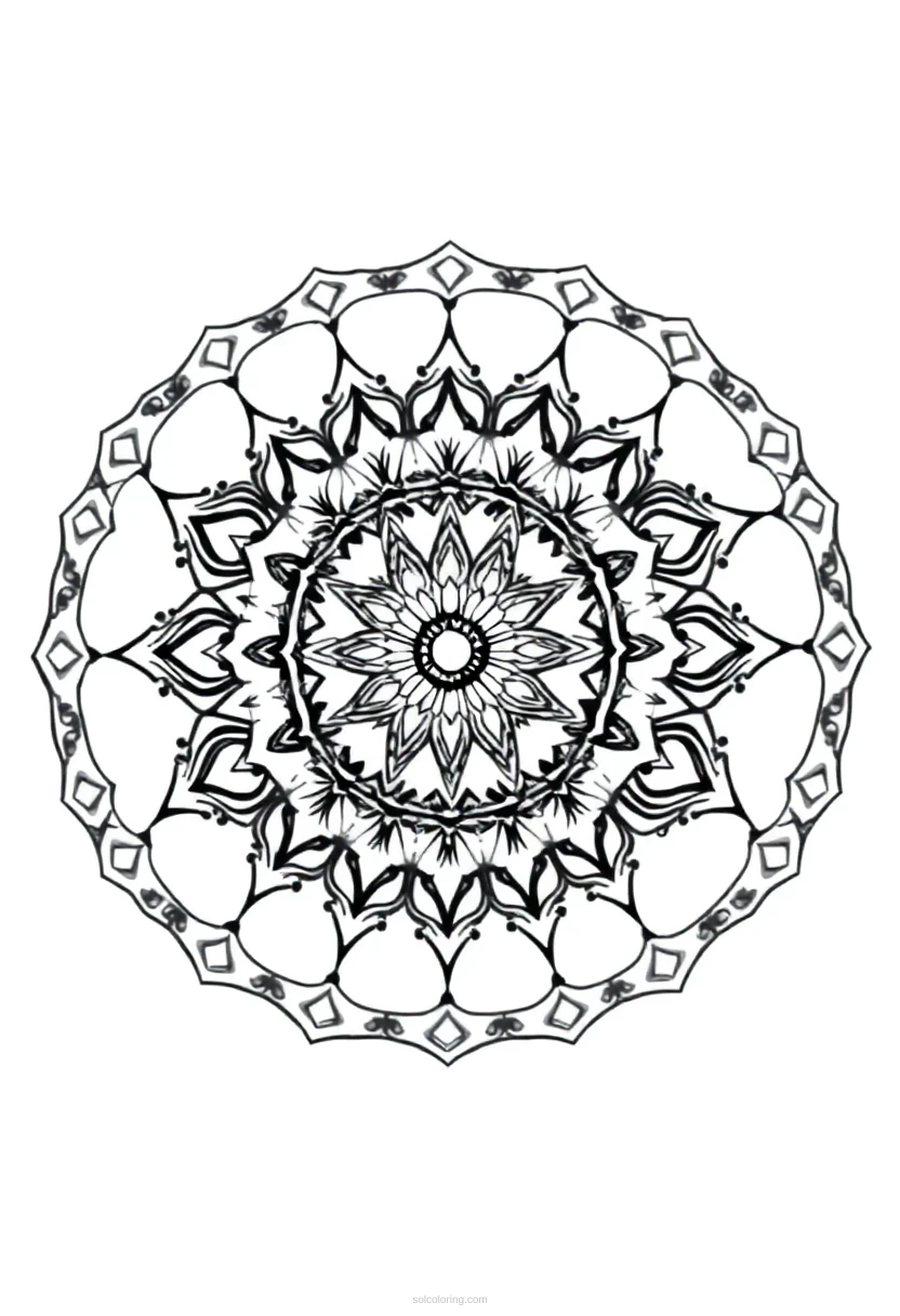 Crystal Ball coloring page for kids