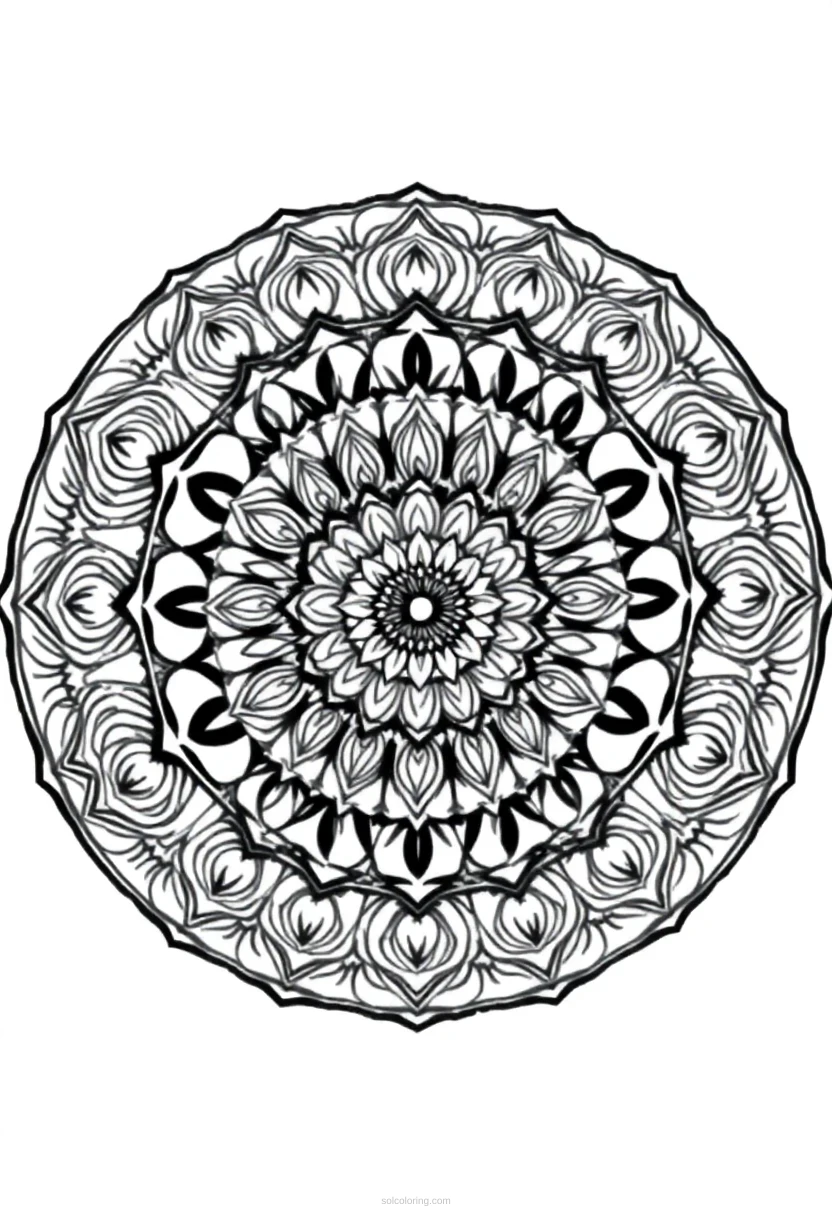 Crystal Ball coloring page for kids