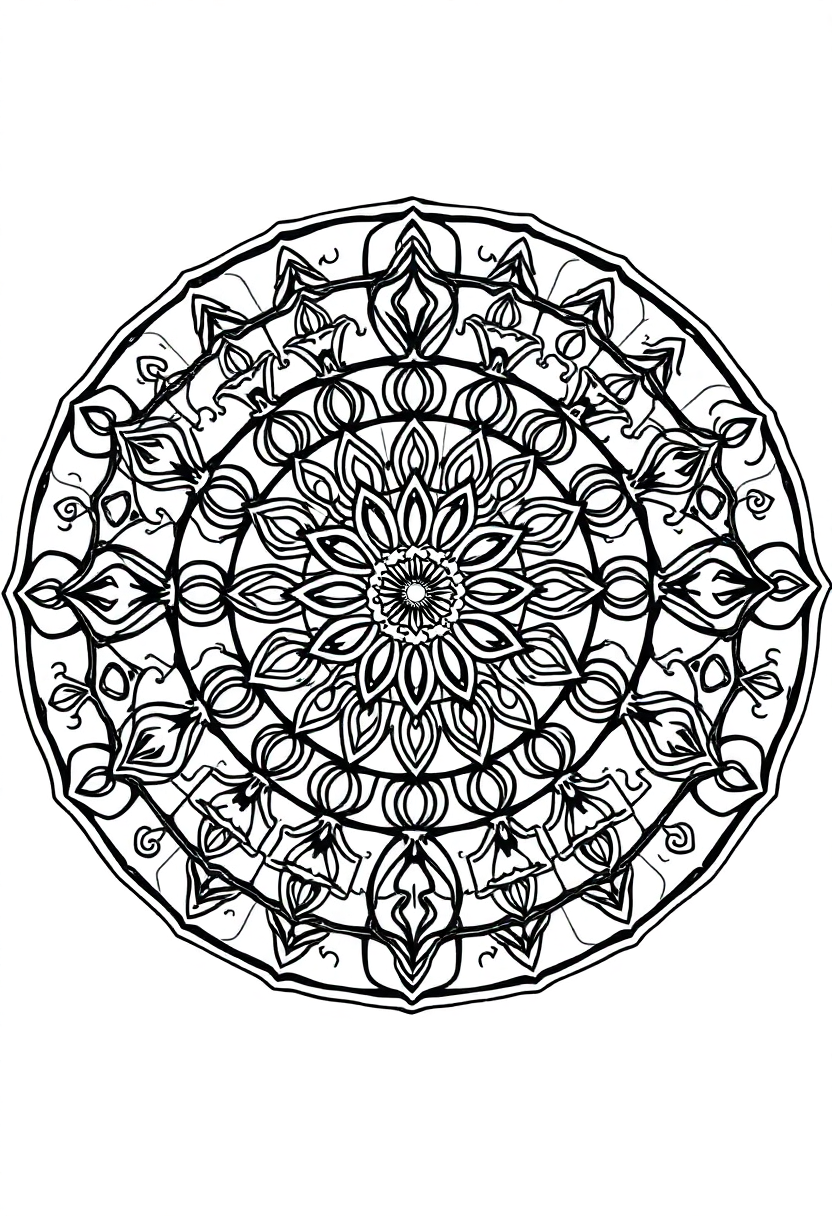 Crystal Ball coloring page, free printable