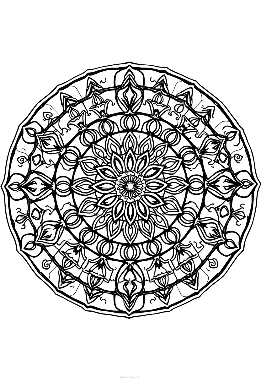 Crystal Ball coloring page for kids