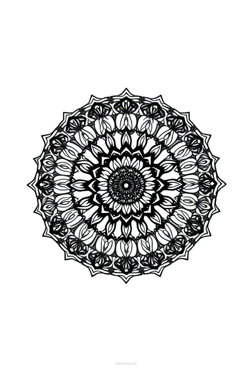 Crystal Ball coloring page for kids