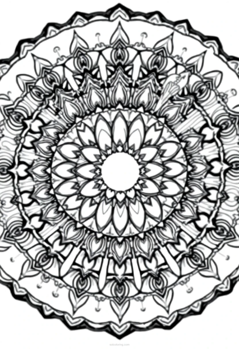 Crystal Ball coloring page for kids