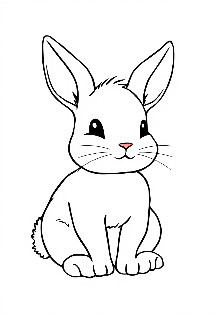 Cute Baby Bunny coloring pages