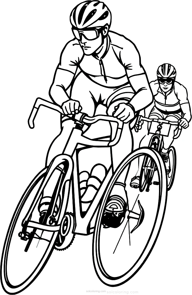 Cycling Champion Racing coloring pages