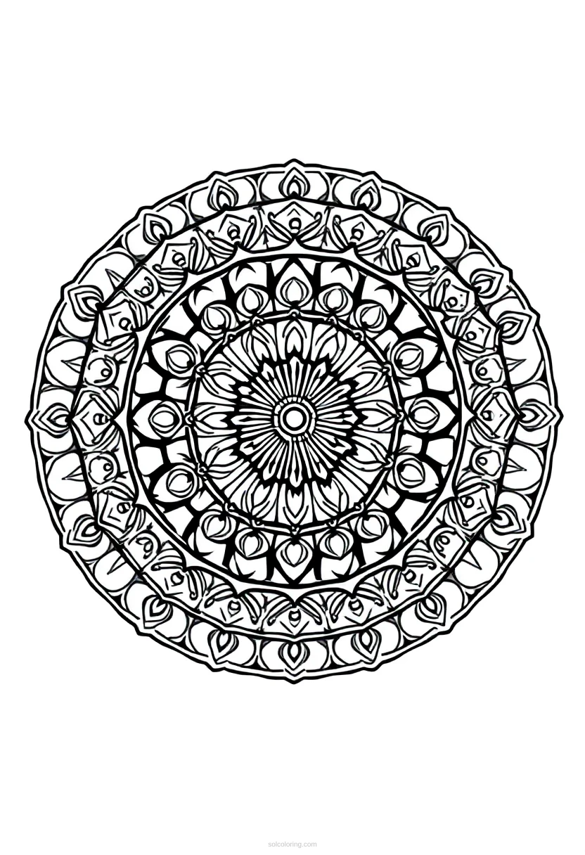 Cyclist coloring page for kids
