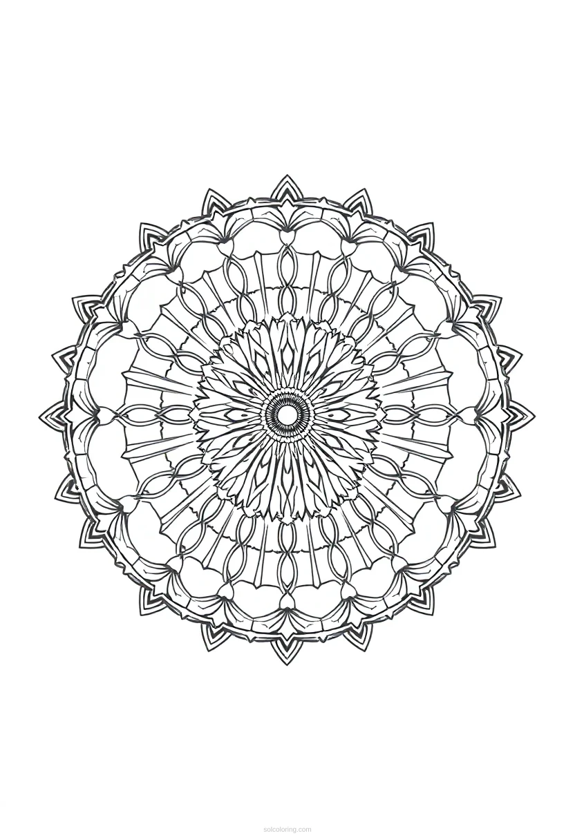 Cyclist coloring page for kids