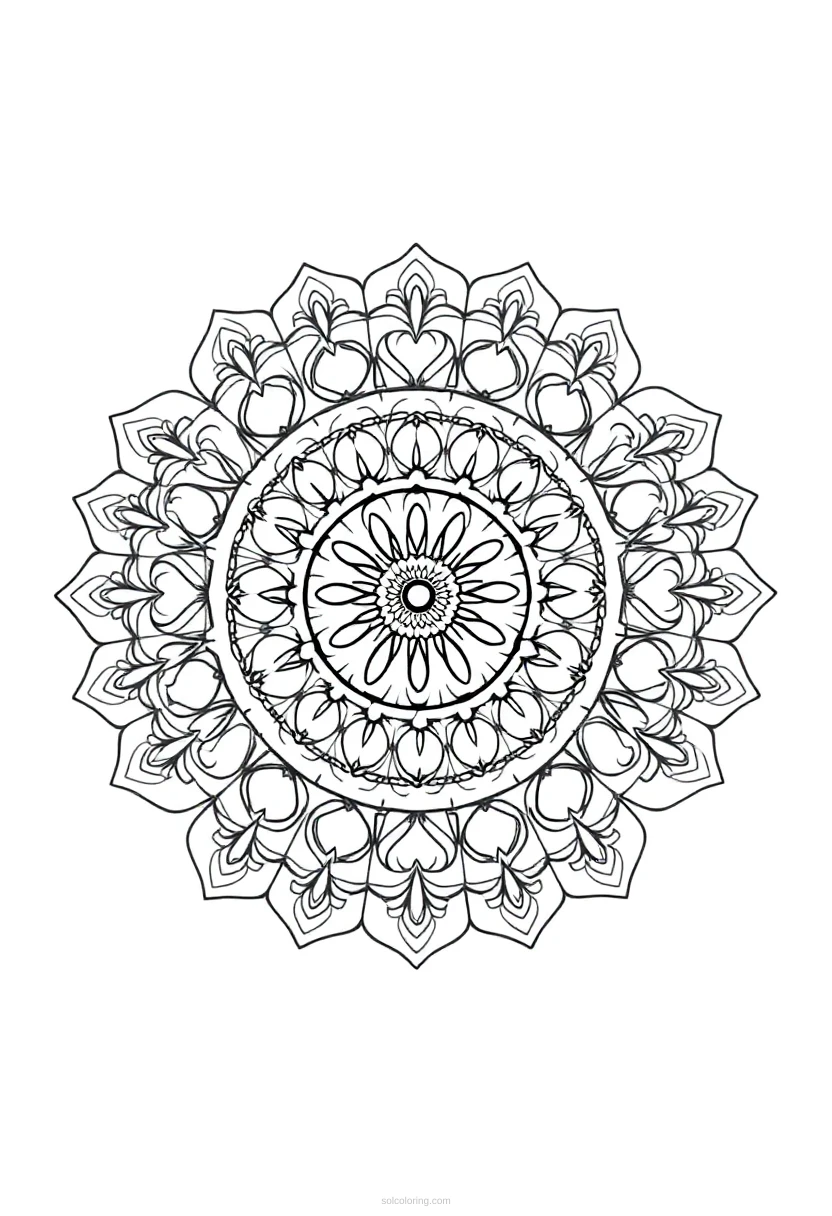 Cyclist coloring page for kids