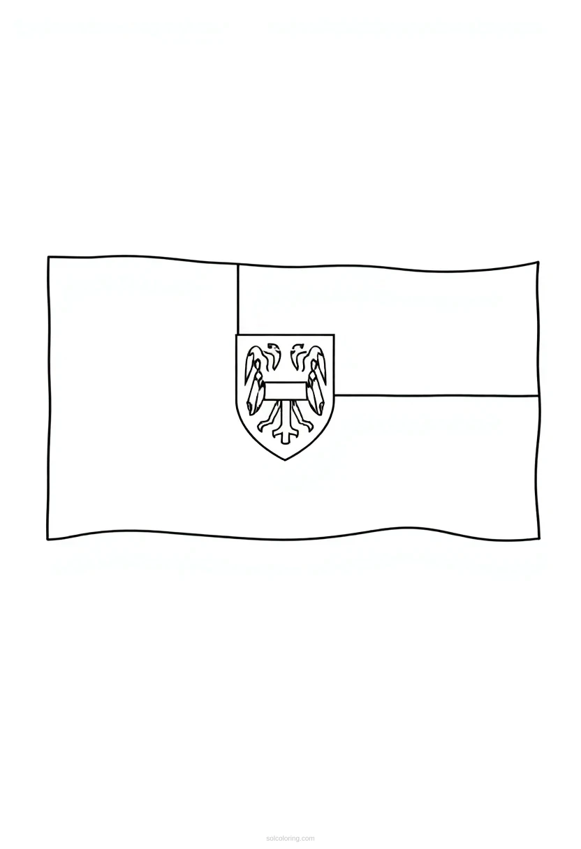 Czech Republic Flag coloring pages
