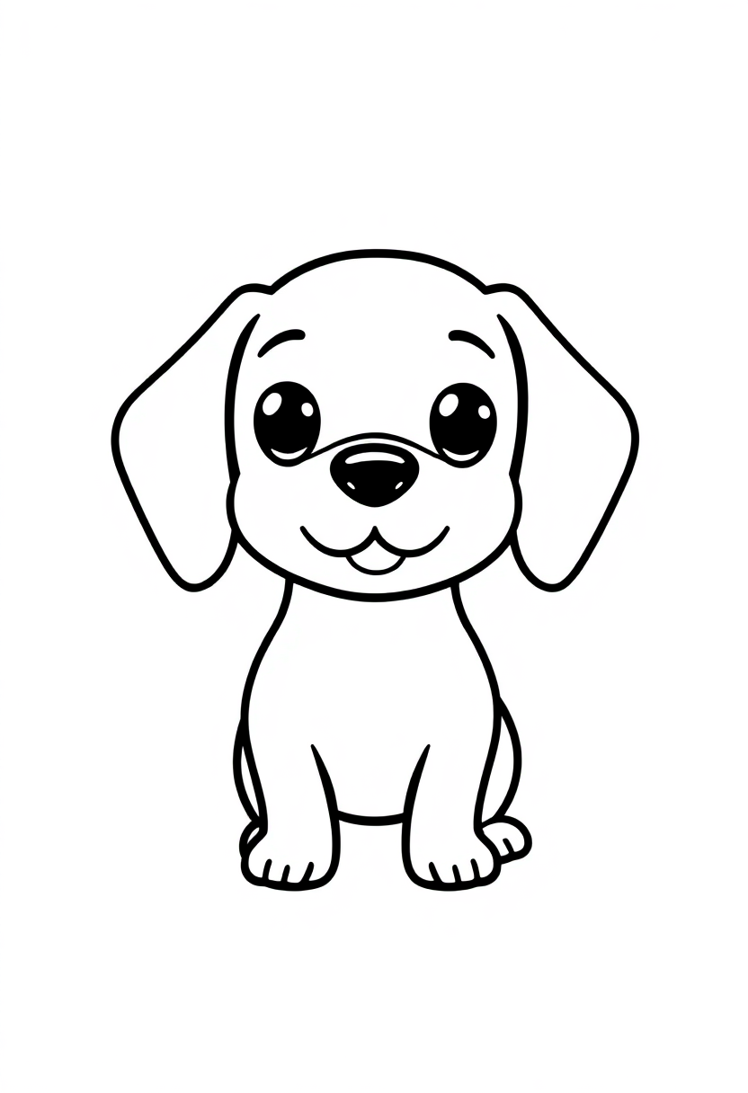 Dachshund Hot Dog Shape coloring page, free printable