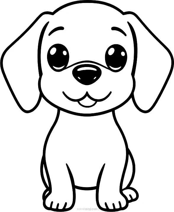 Dachshund Hot Dog Shape coloring page for kids