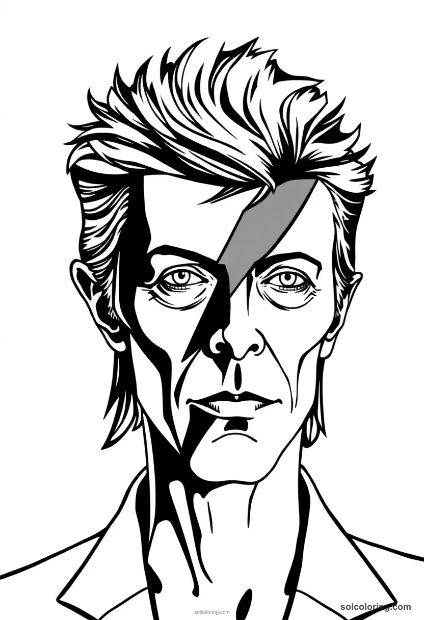 David Bowie coloring pages
