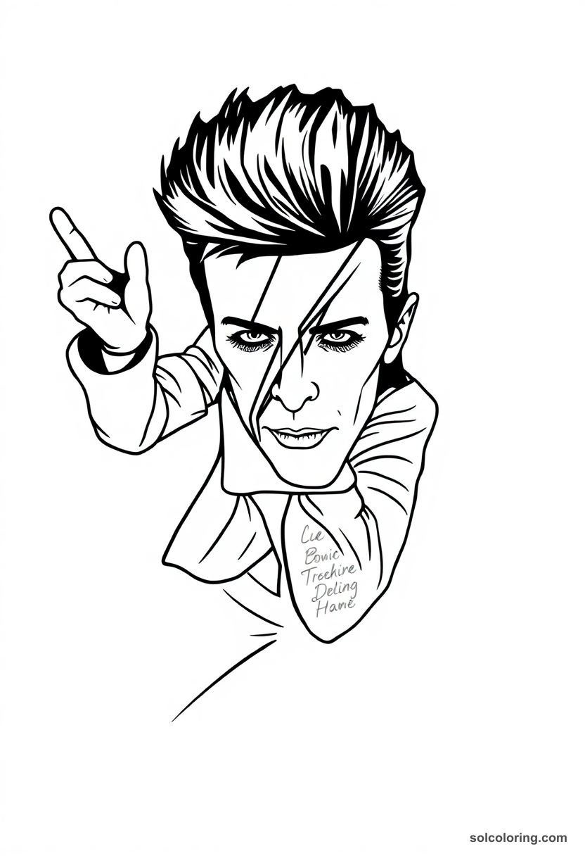 Silhouette David Bowie
