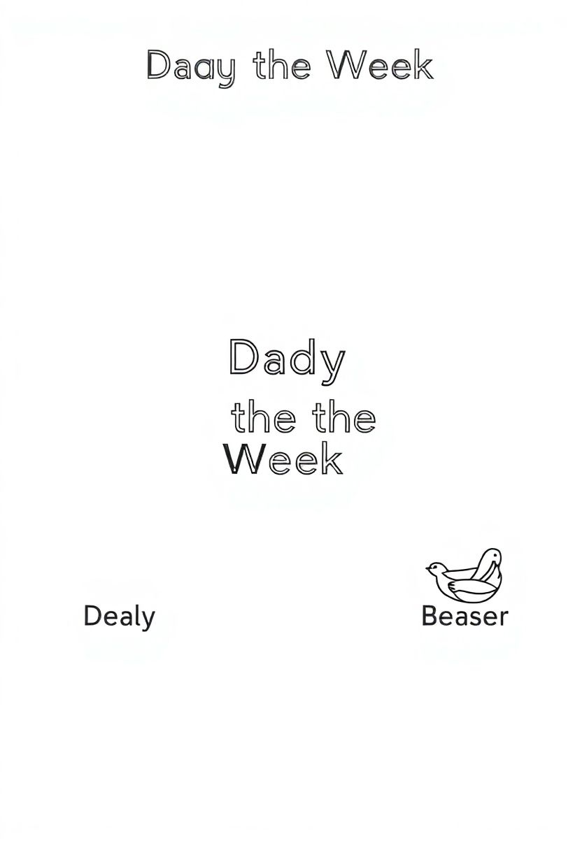 Days Of The Week coloring pages