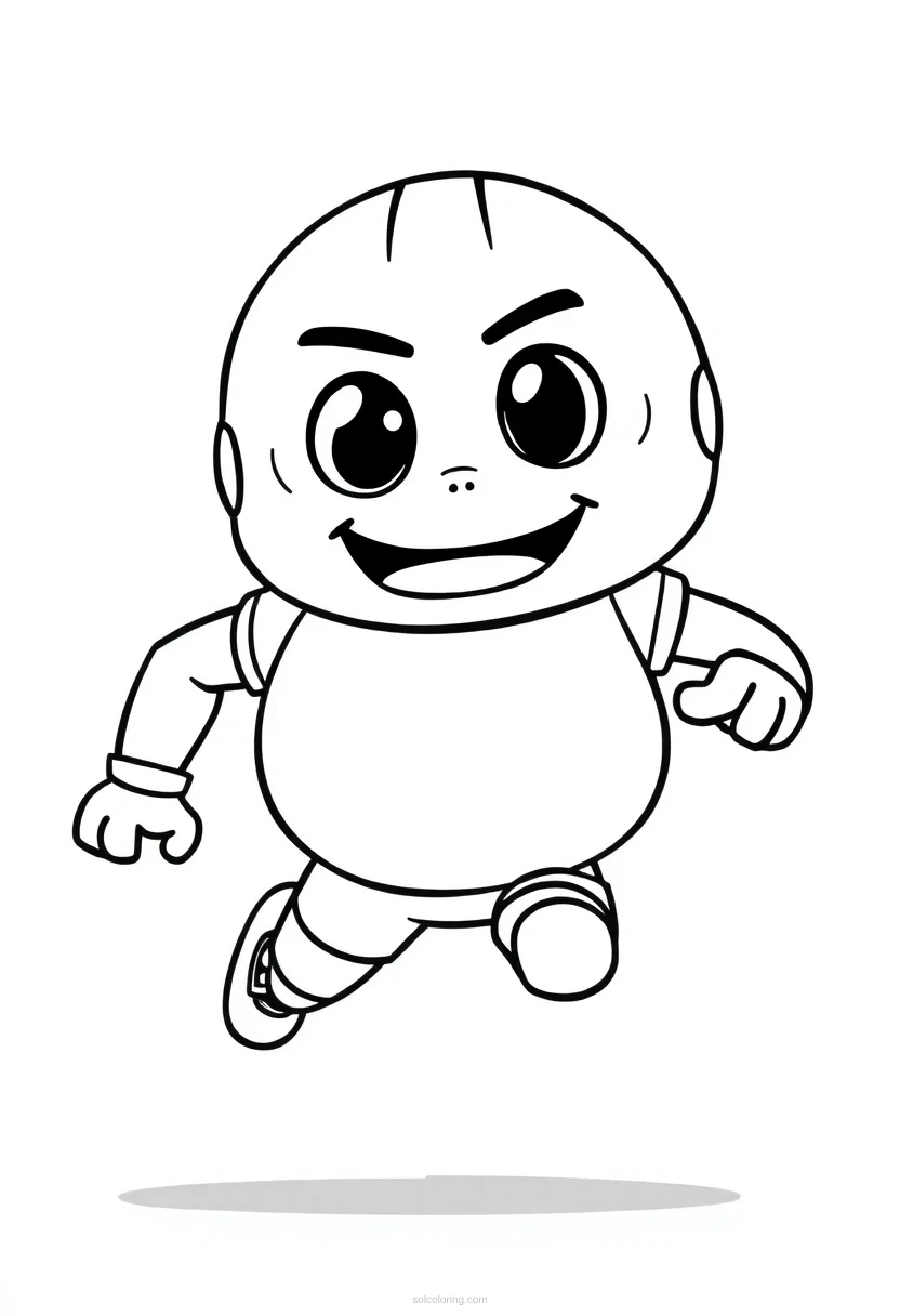 Defensive End Rushing coloring page for kids