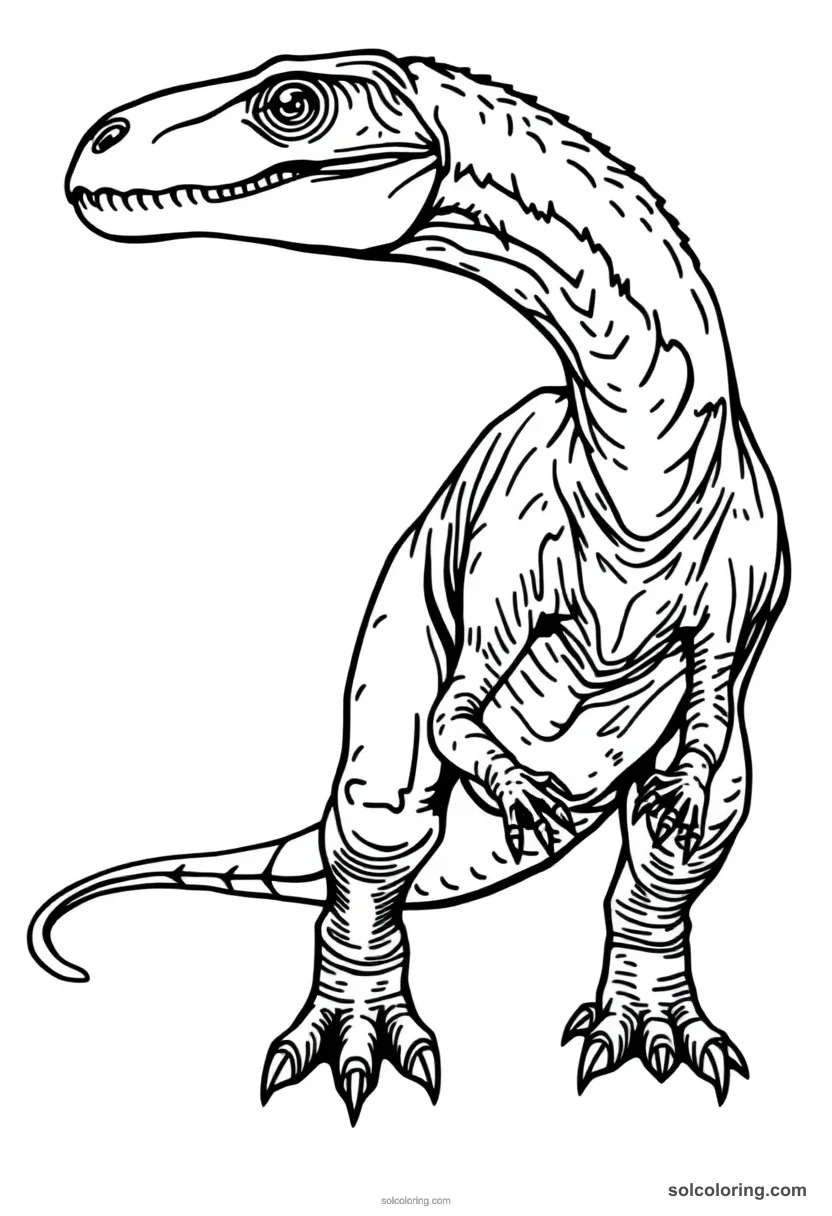 Deinonychus coloring pages