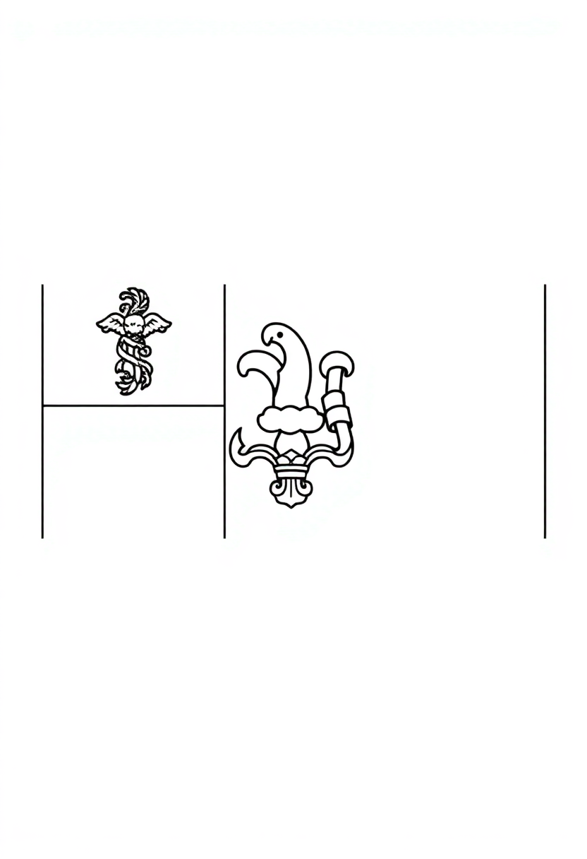 Delaware State Flag coloring pages