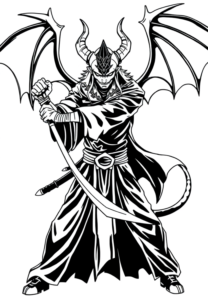 Demon Slayer Swordsman coloring pages