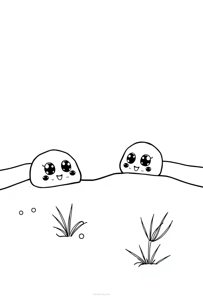 Desert Dunes coloring page for kids