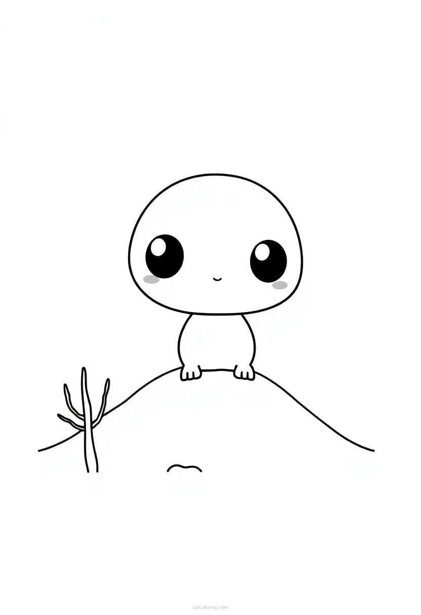 Desert Dunes coloring page for kids