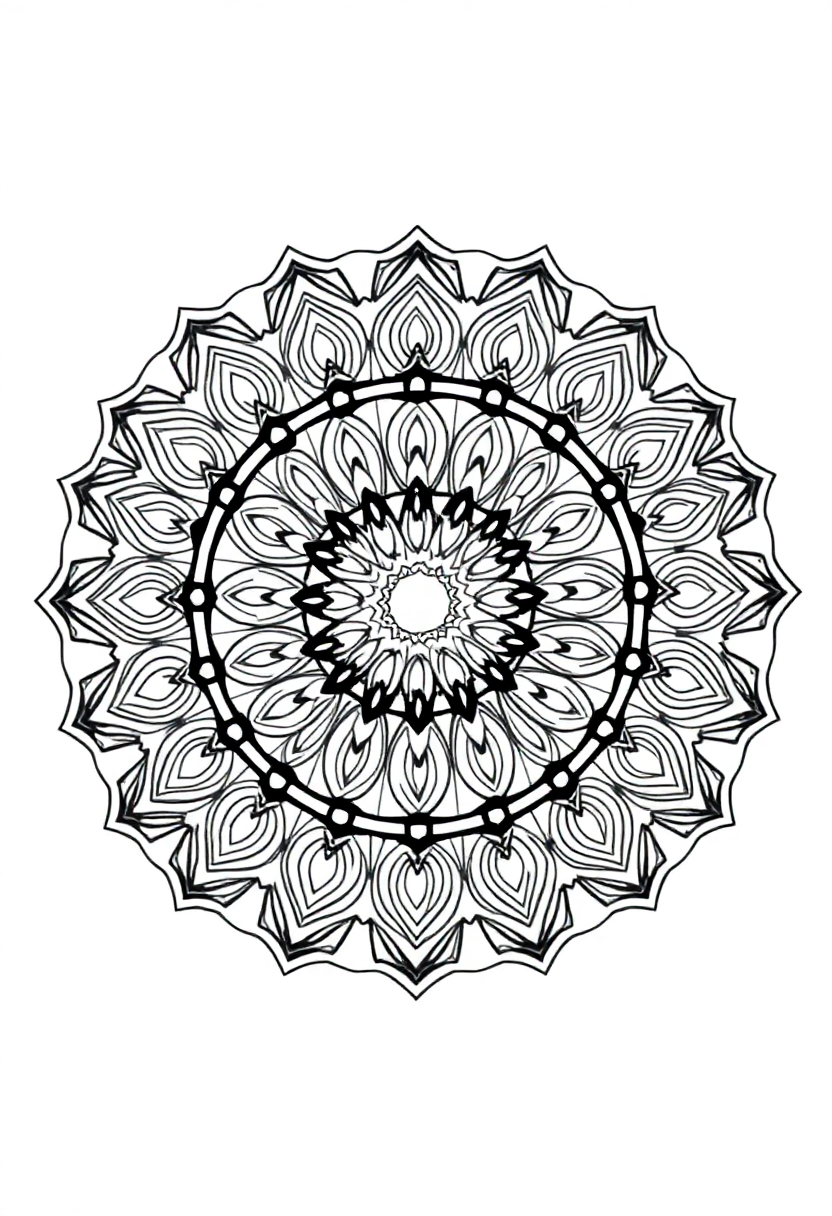 Diamond Lattice Design coloring page for kids