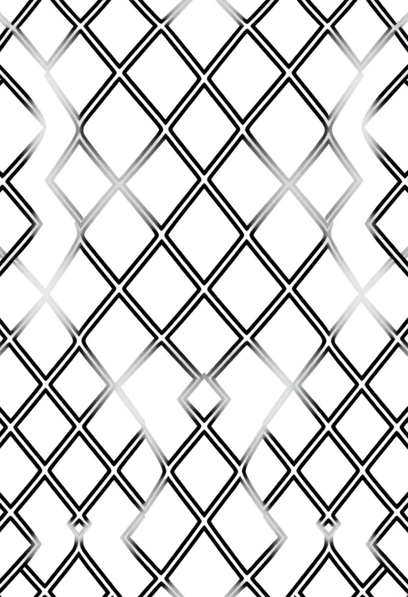 Diamond Lattice Patterns coloring page, free printable