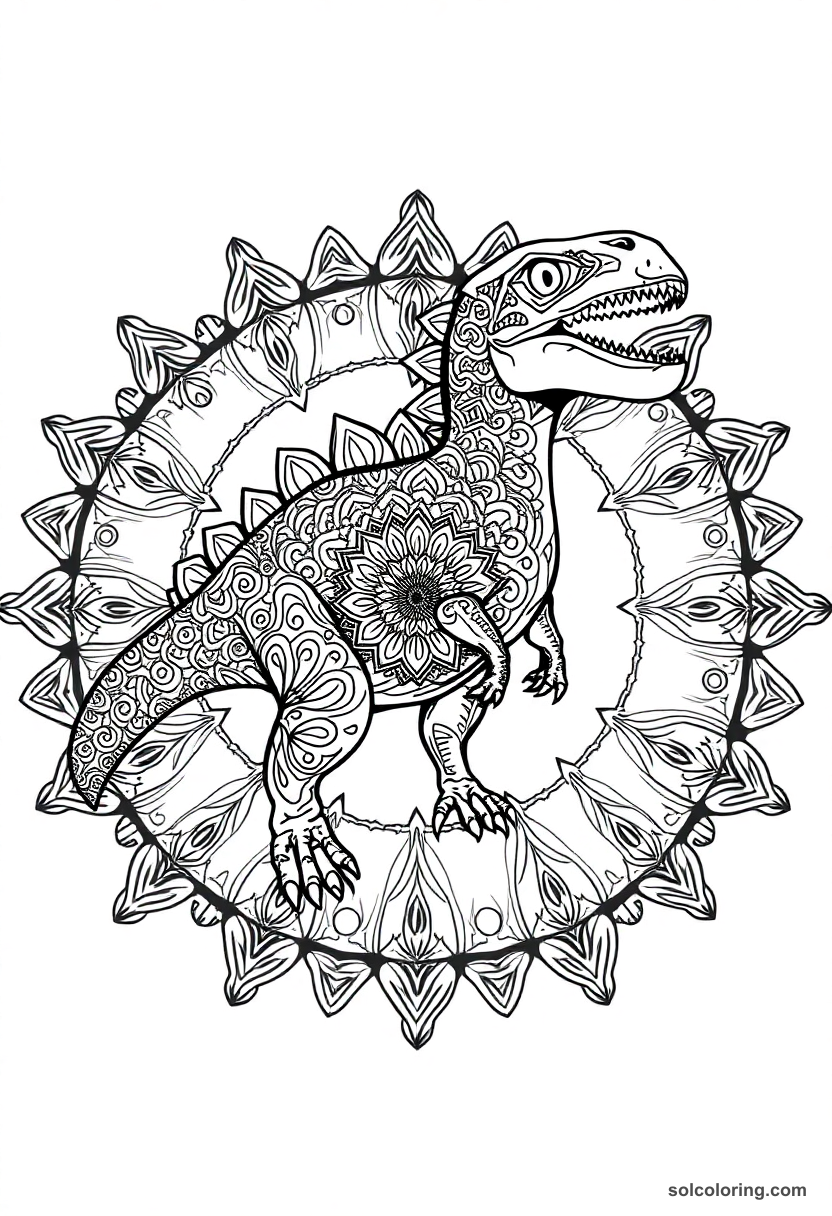 Mandala Dilophosaurus