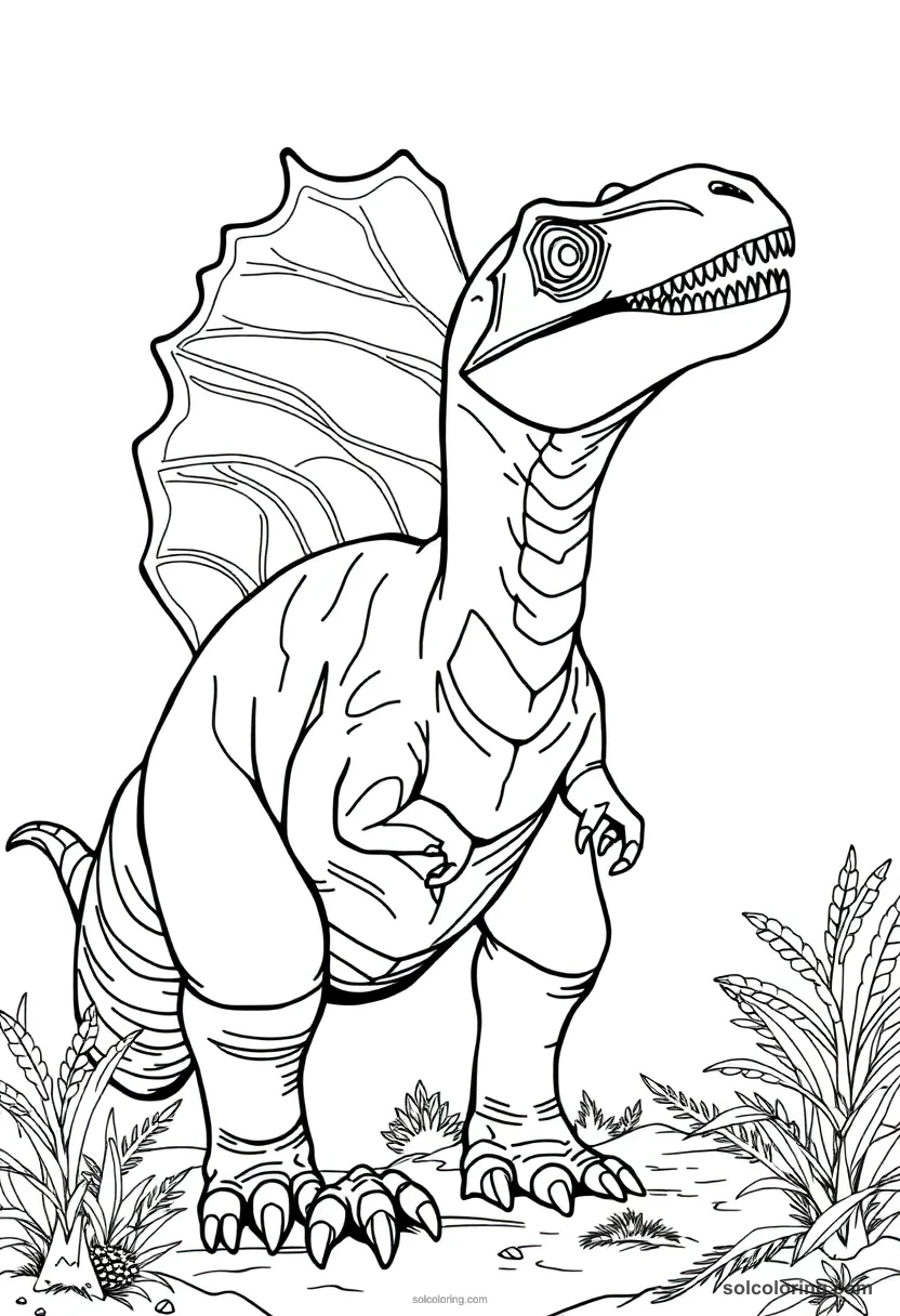 Dilophosaurus coloring pages