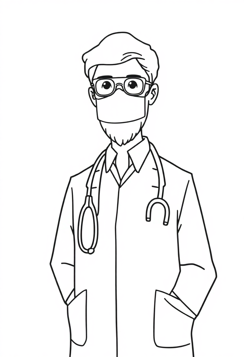 Doctor coloring pages