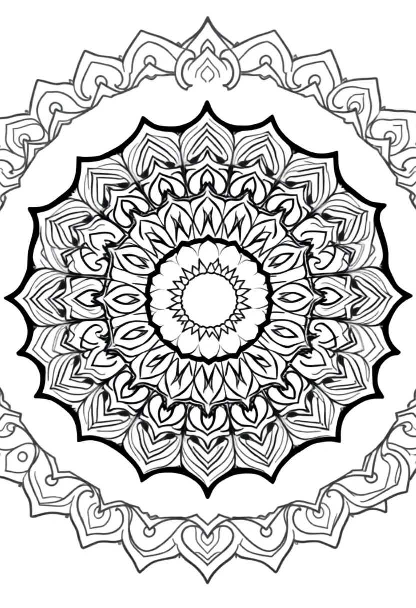 Donuts coloring page, free printable