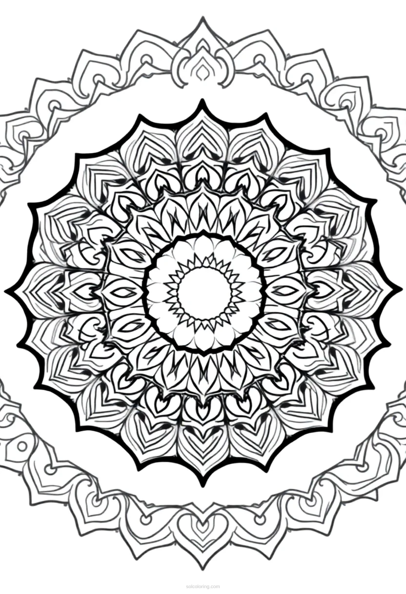 Donuts coloring page for kids