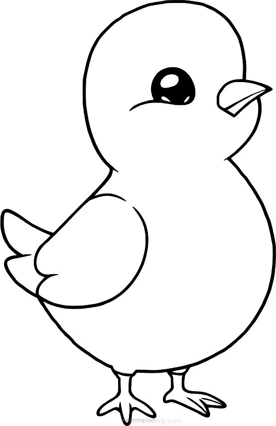 Dove coloring page for kids