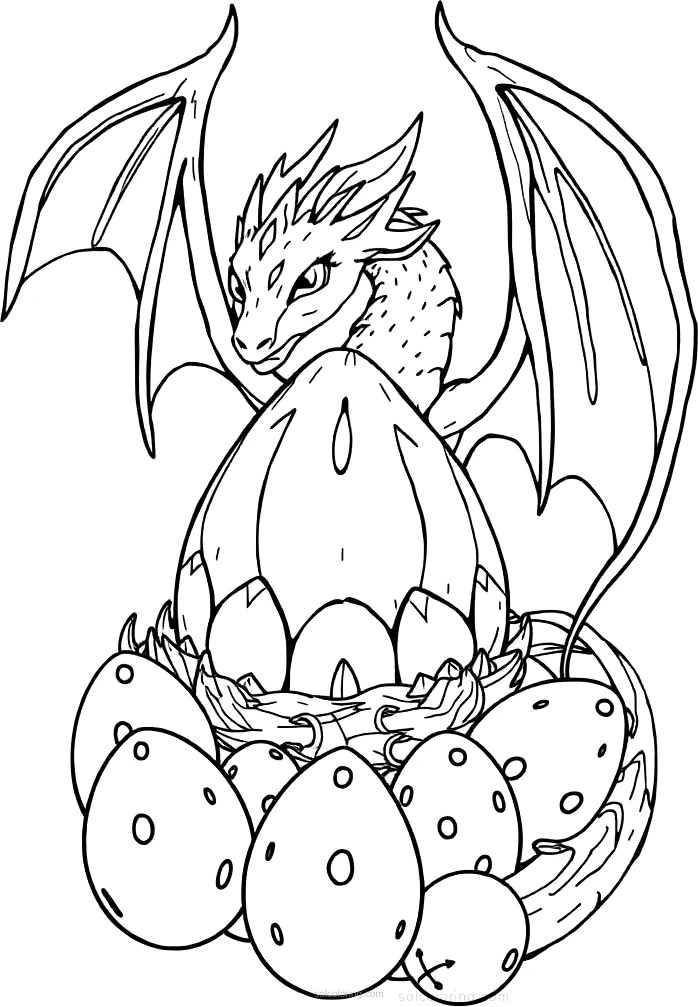 Dragon Egg Collection coloring pages