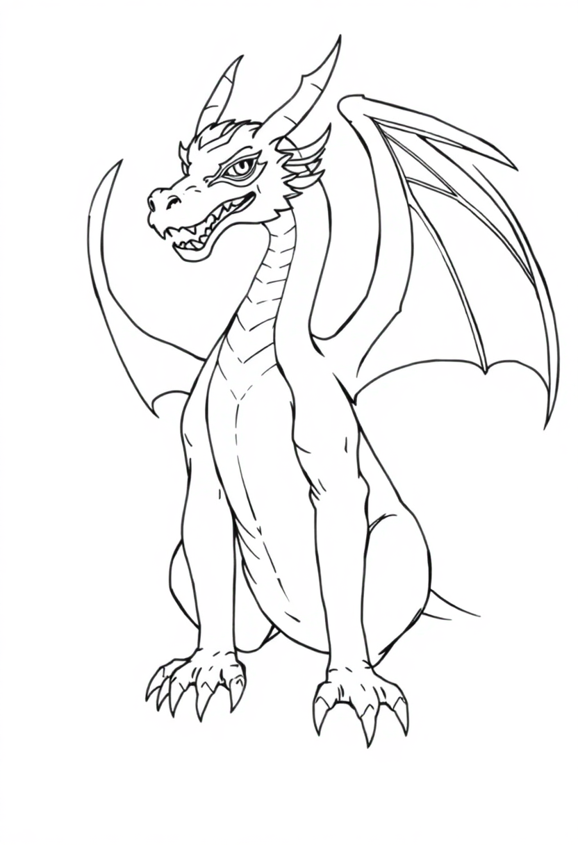 Dragon coloring pages