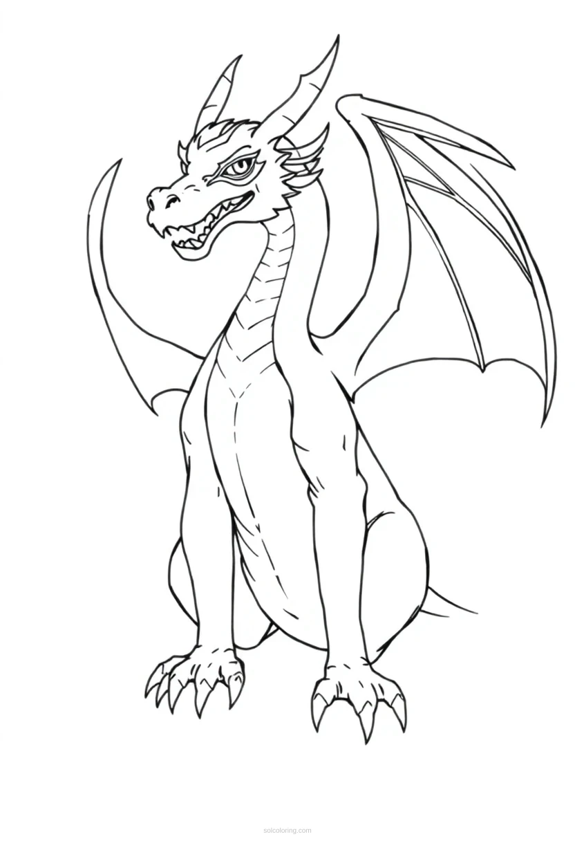 Dragon coloring pages