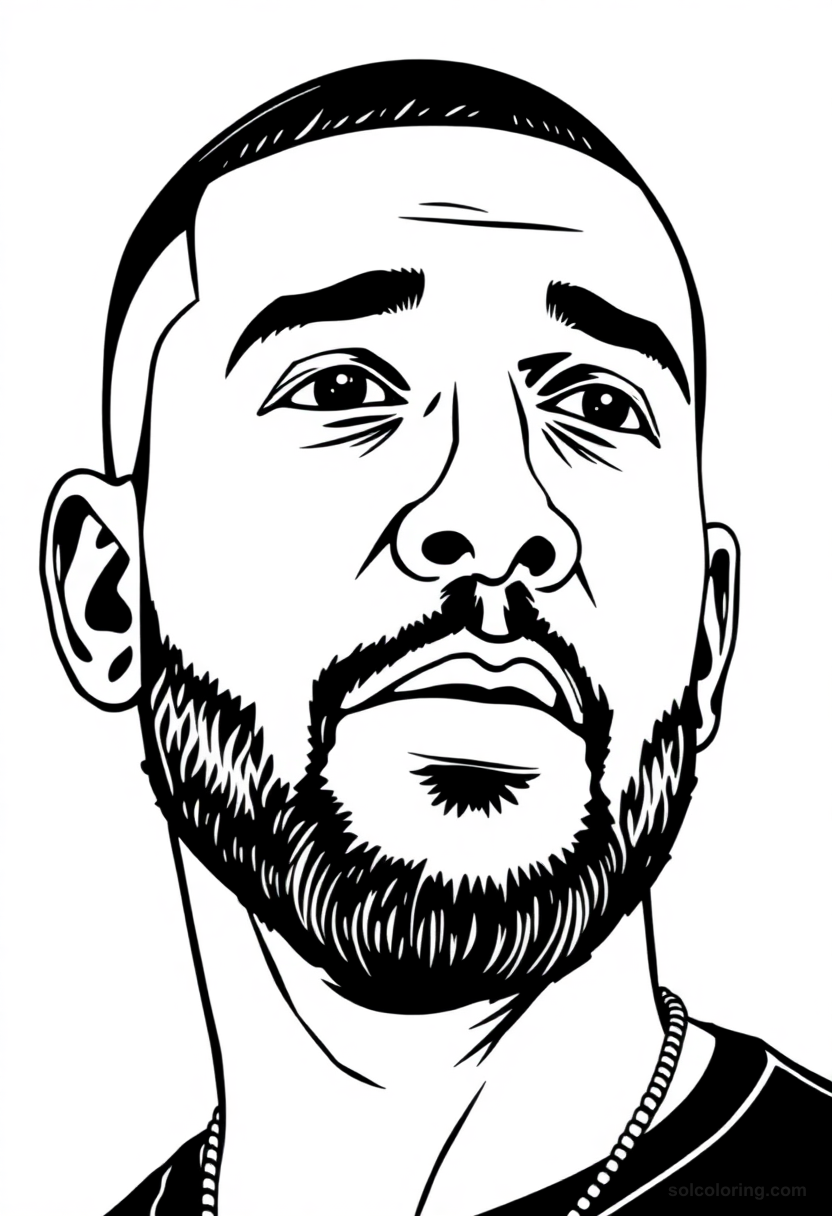 Illustrated Portrait Drake