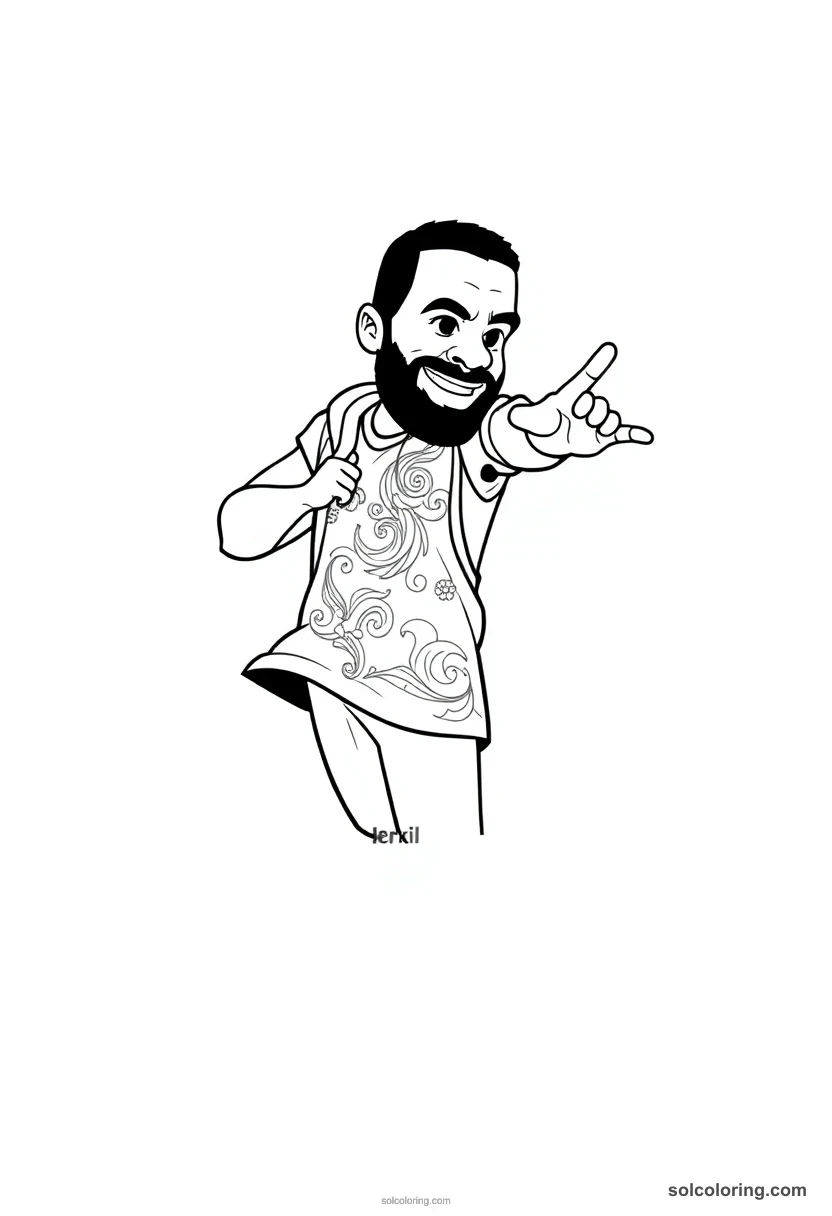 Drake coloring pages