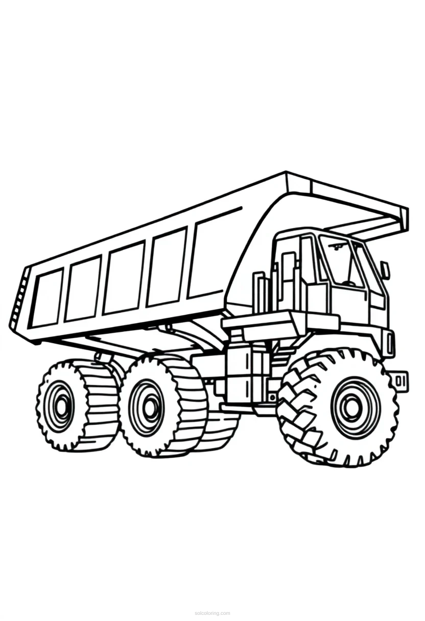Dump Truck coloring pages