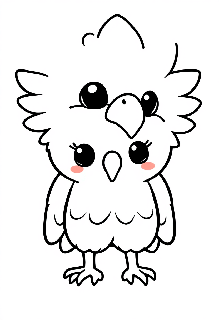 Eagle coloring page, free printable standard style for kids and adults
