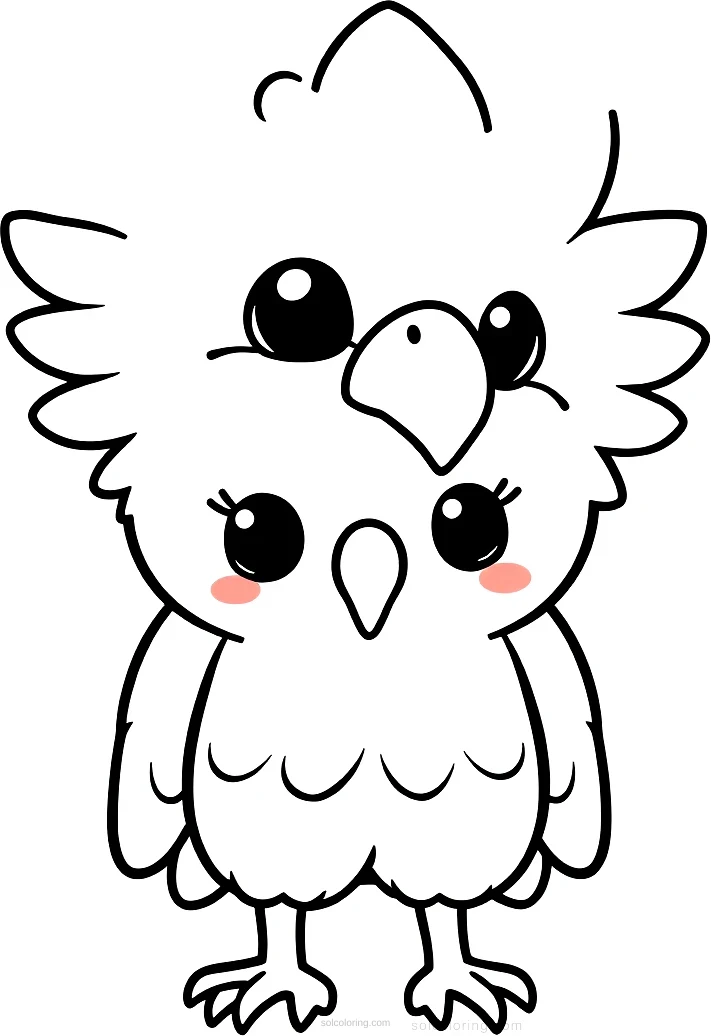 Eagle coloring page for kids
