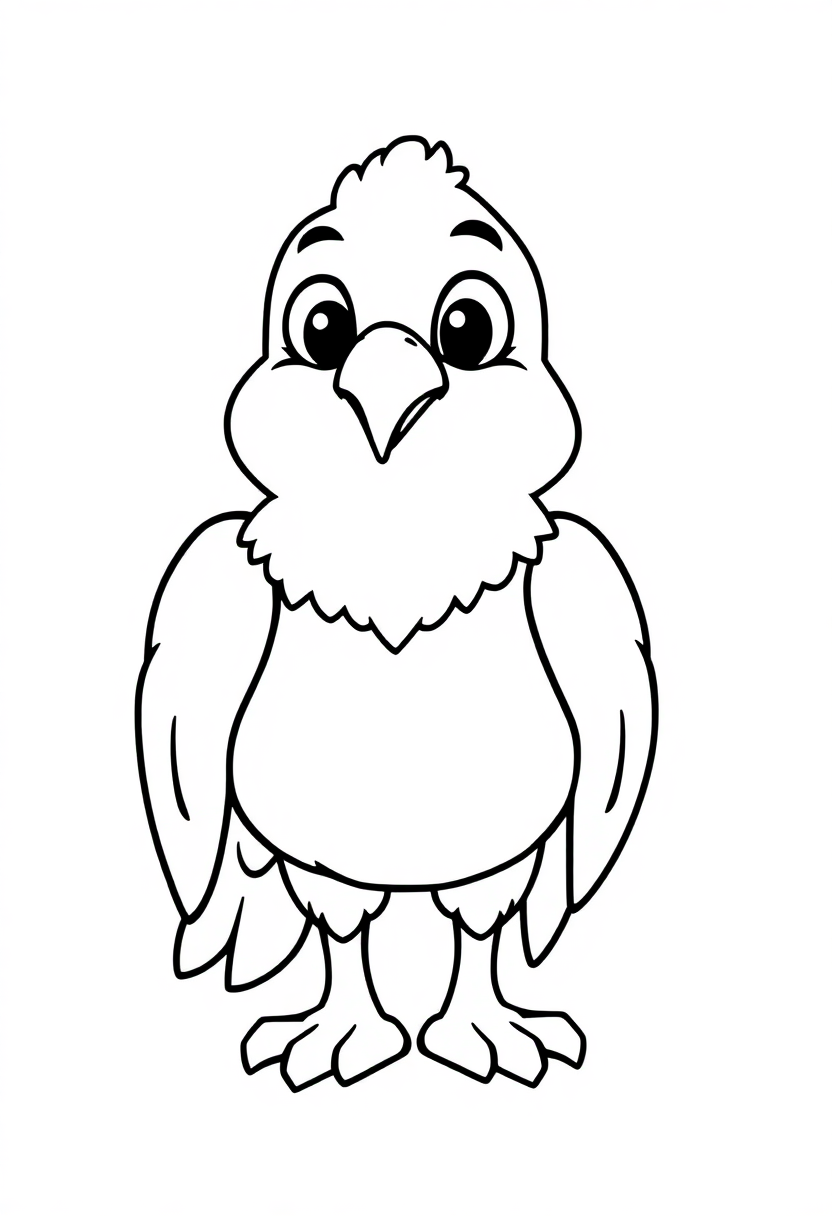 Eagle coloring page, free printable