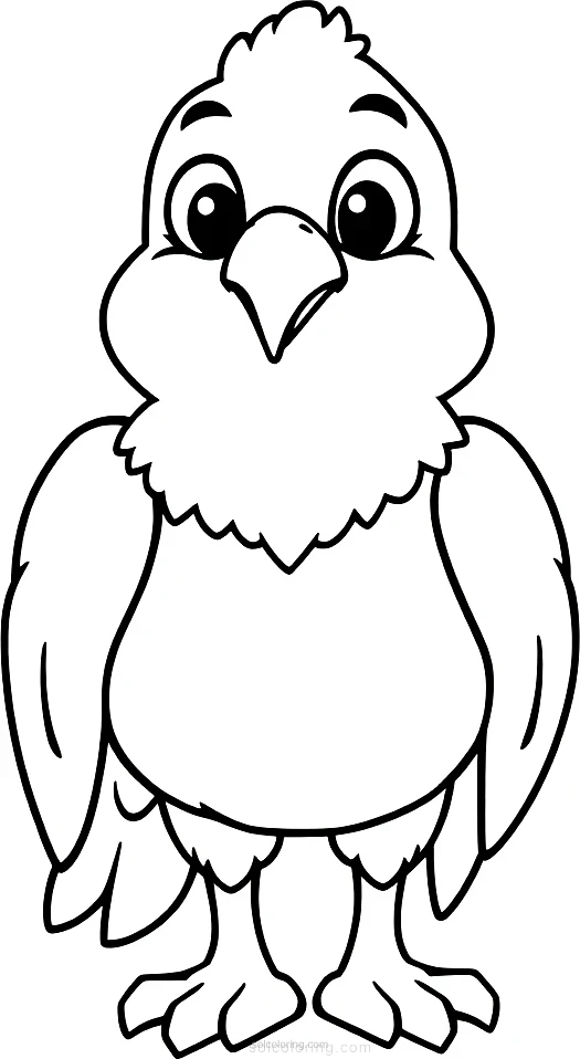 Eagle coloring page for kids