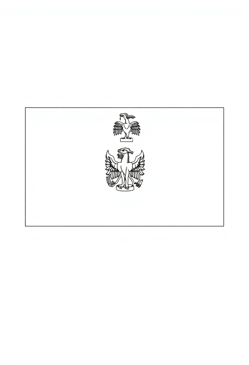 Egyptian Flag coloring page, free printable